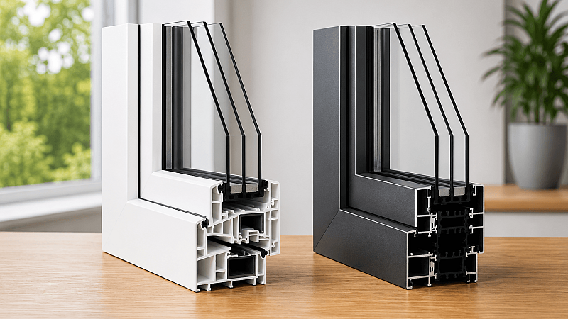 Kunststoff oder Aluminiumfenster?