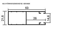 Alu-Führungsschiene: Gerade
